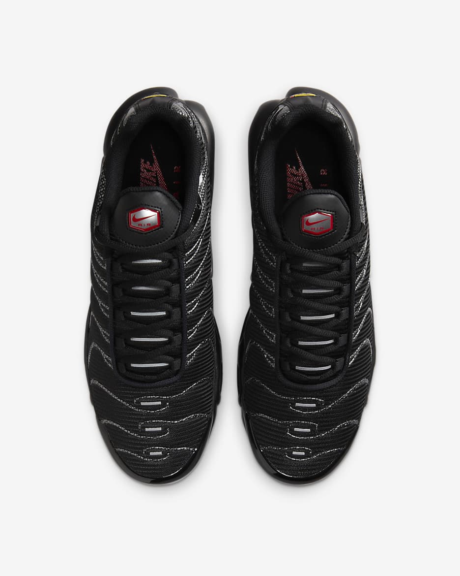 Nike air max plus(tn) men's shoes red black best sale